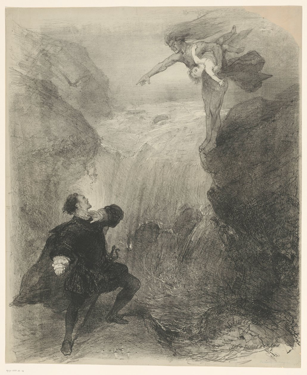 Scen från baletten "Monstret och magikern" av Charles Rochussen
