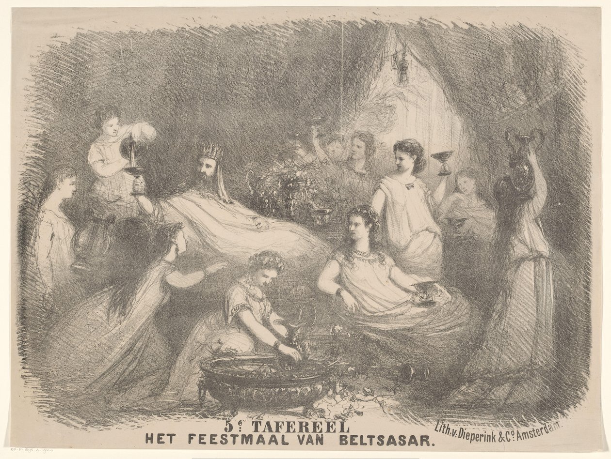 Scen från pjäsen Belshazzar