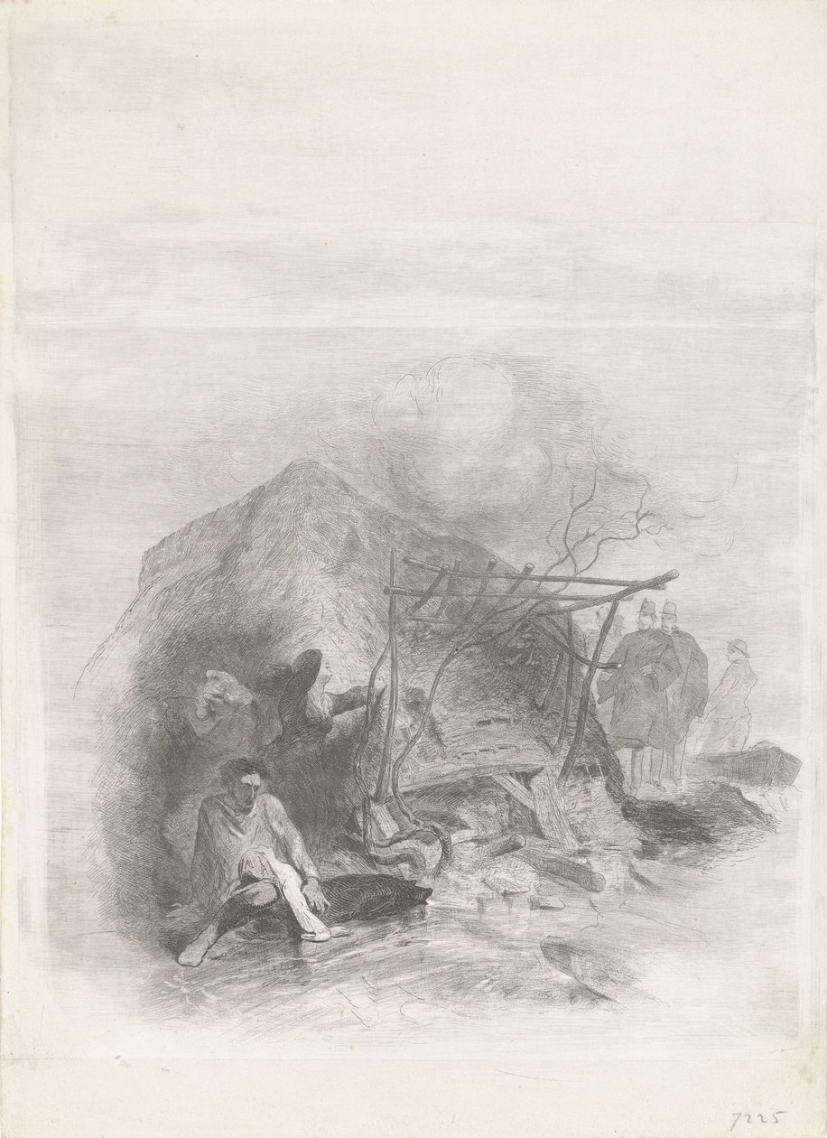 Offer för översvämningskatastrofen 1855 Flood disaster 1855 (serietitel) av Charles Rochussen