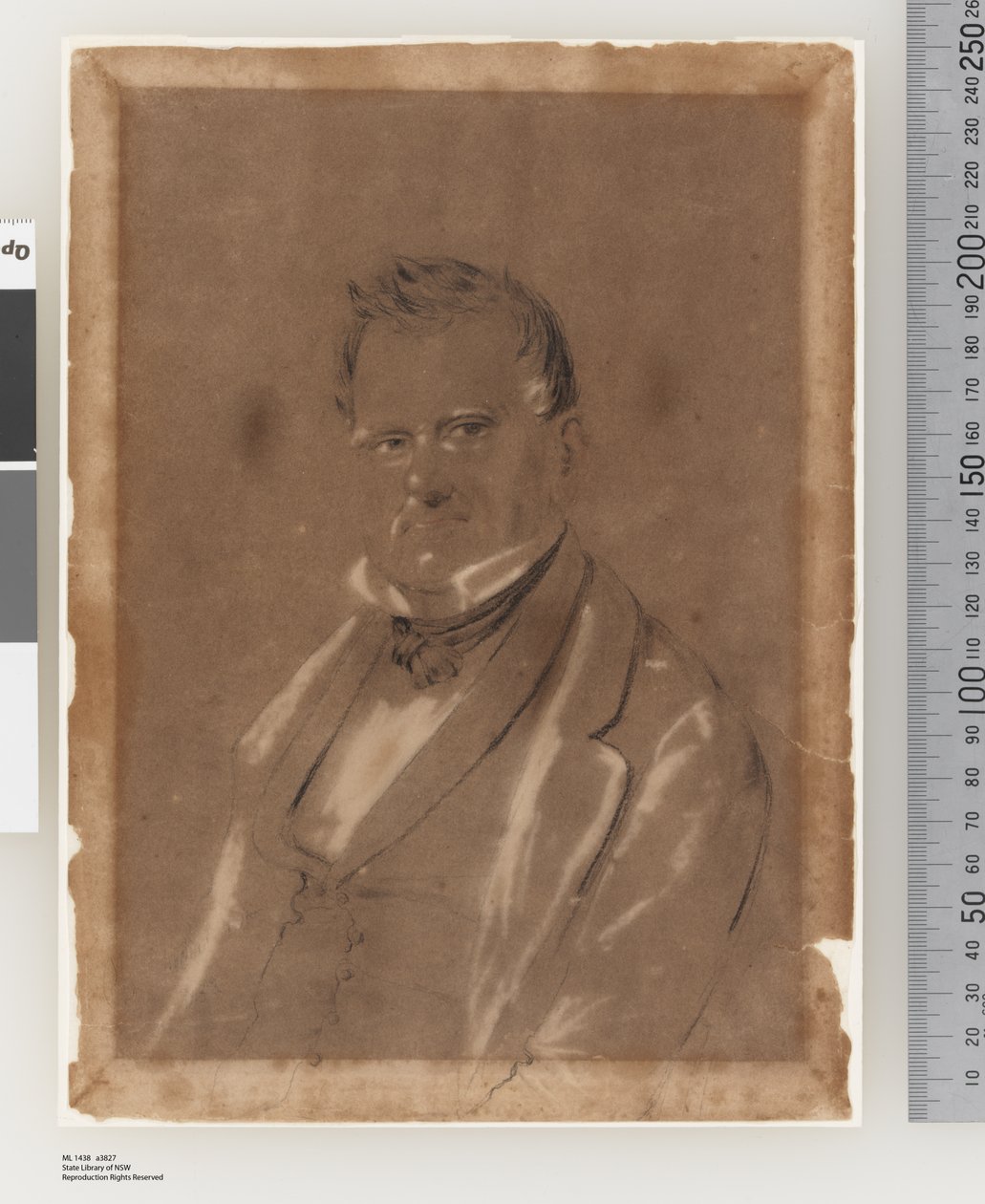 Porträtt av Joseph Raphael, ca 1852 av Charles Rodius