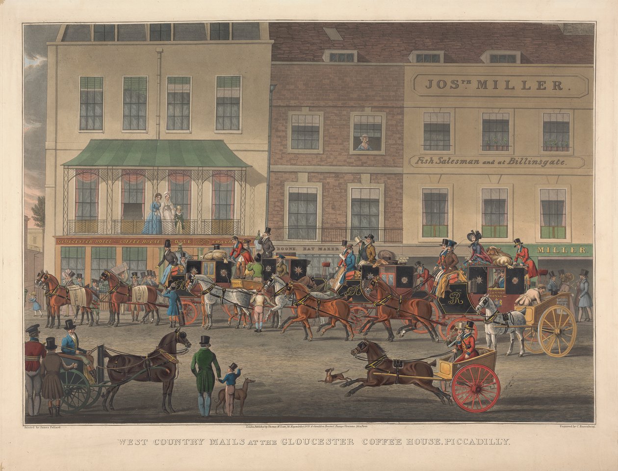 West Country Mails på Gloucester Coffee House, Piccadilly av Charles Rosenberg