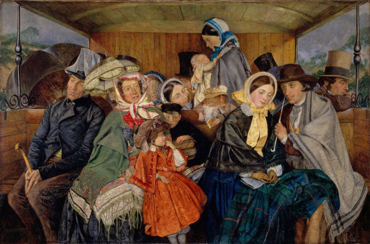 Till Brighton och tillbaka för Three and Sixpence, 1859. av Charles Rossiter