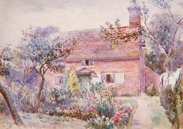 En stuga trädgård av Charles Rowbotham