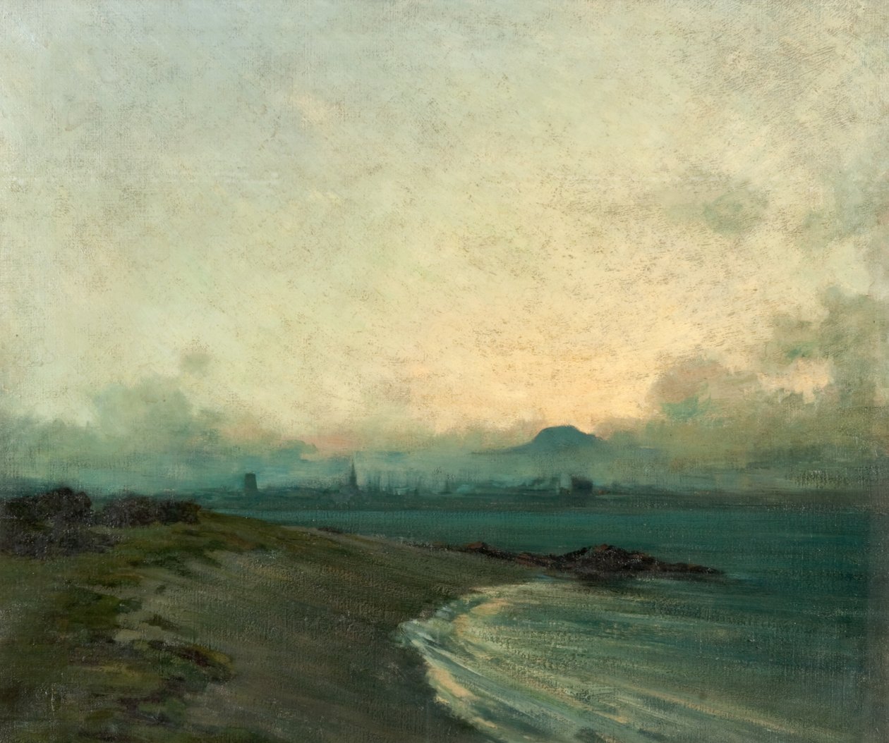 Dundee från Tayport av Charles S. Mills