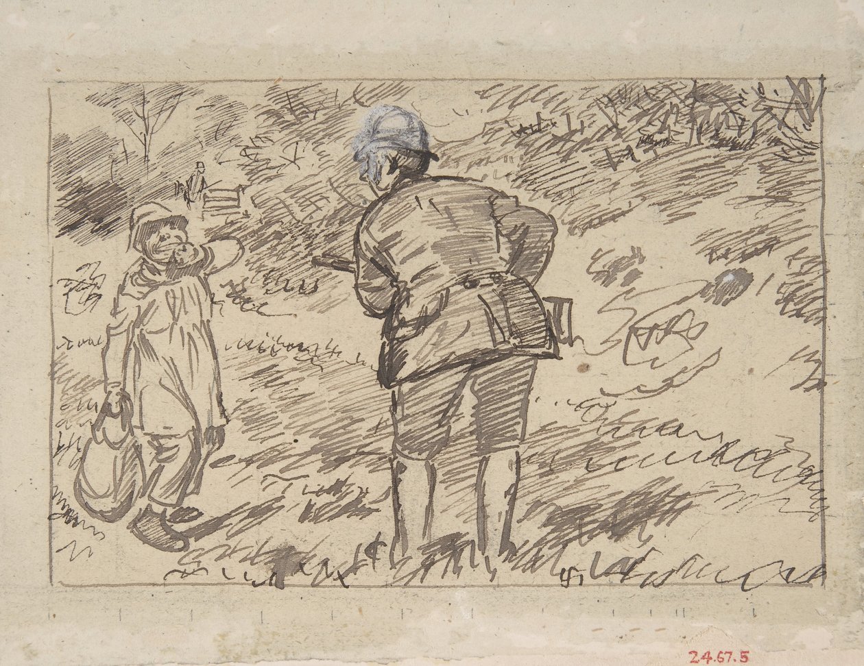 En tillrättavisning, 1870-1891. av Charles Samuel Keene