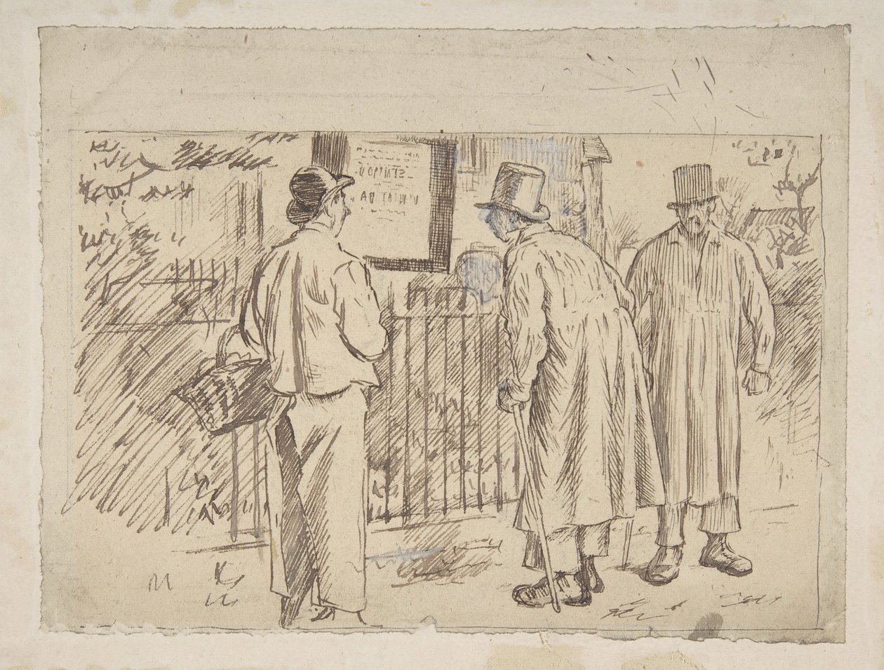 En varg i fårkläder, 1870-1891. av Charles Samuel Keene
