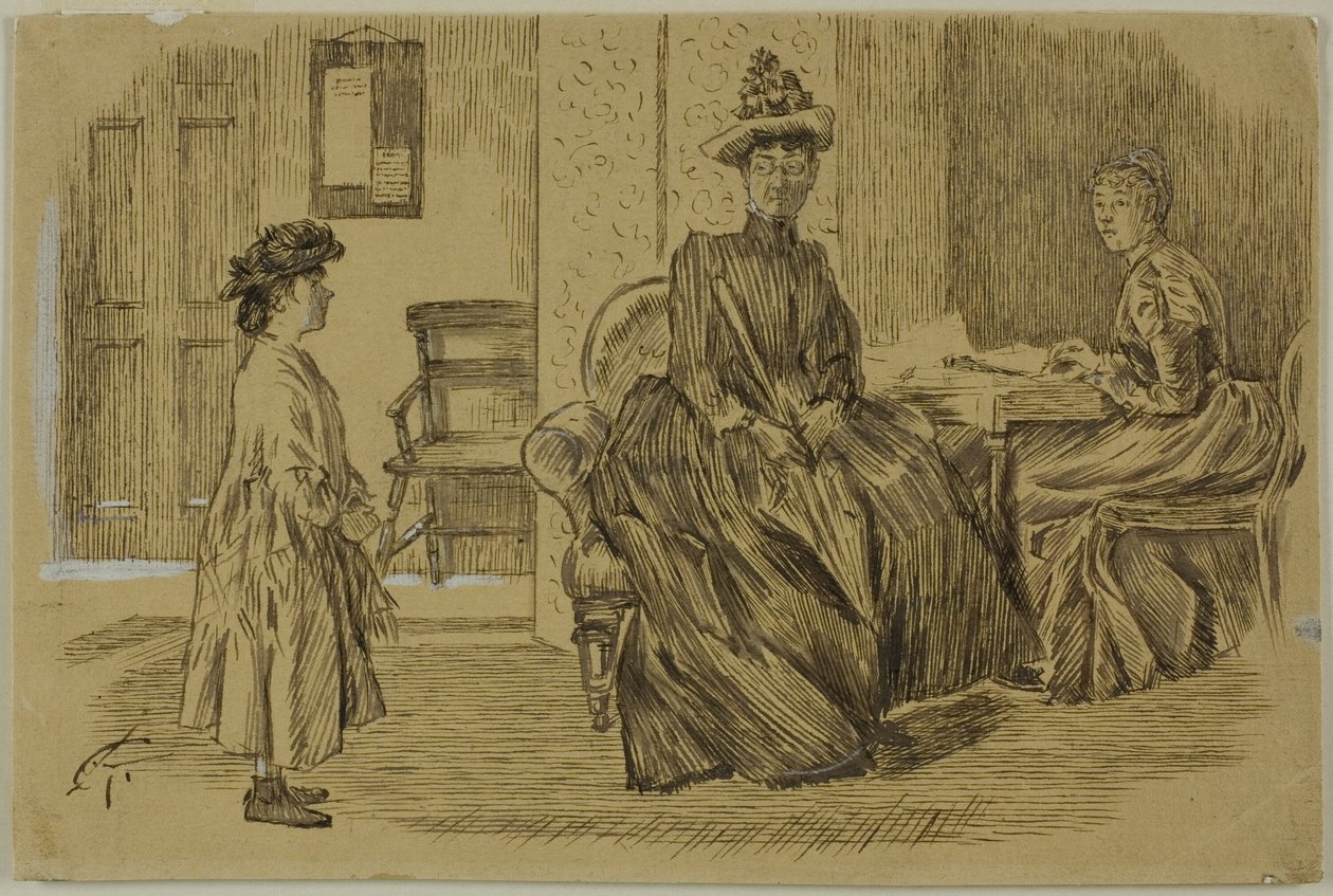 På Arbetsförmedlingen av Charles Samuel Keene