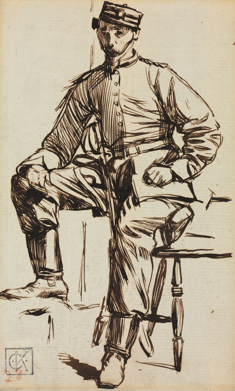 Charles Keene som volontär av Charles Samuel Keene