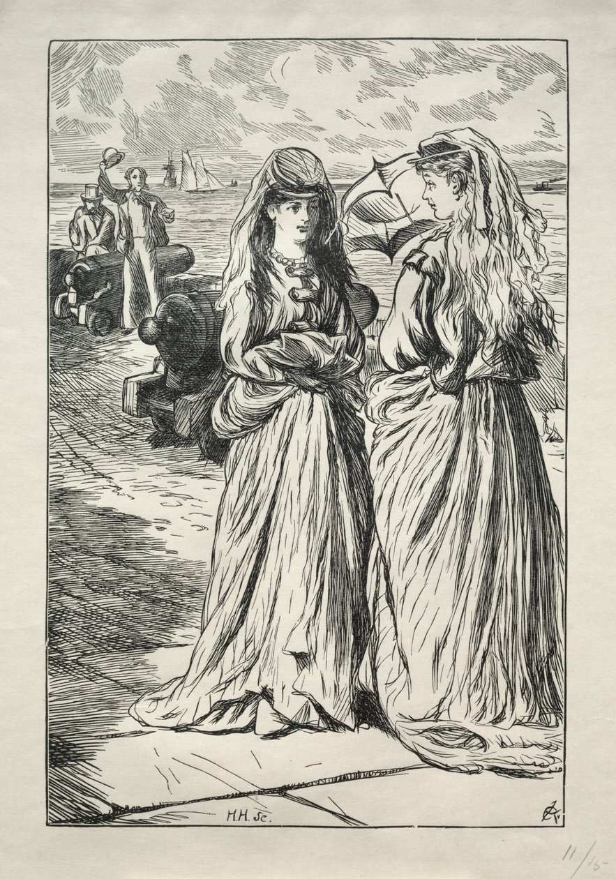 Lady Nelly - flirten av Charles Samuel Keene