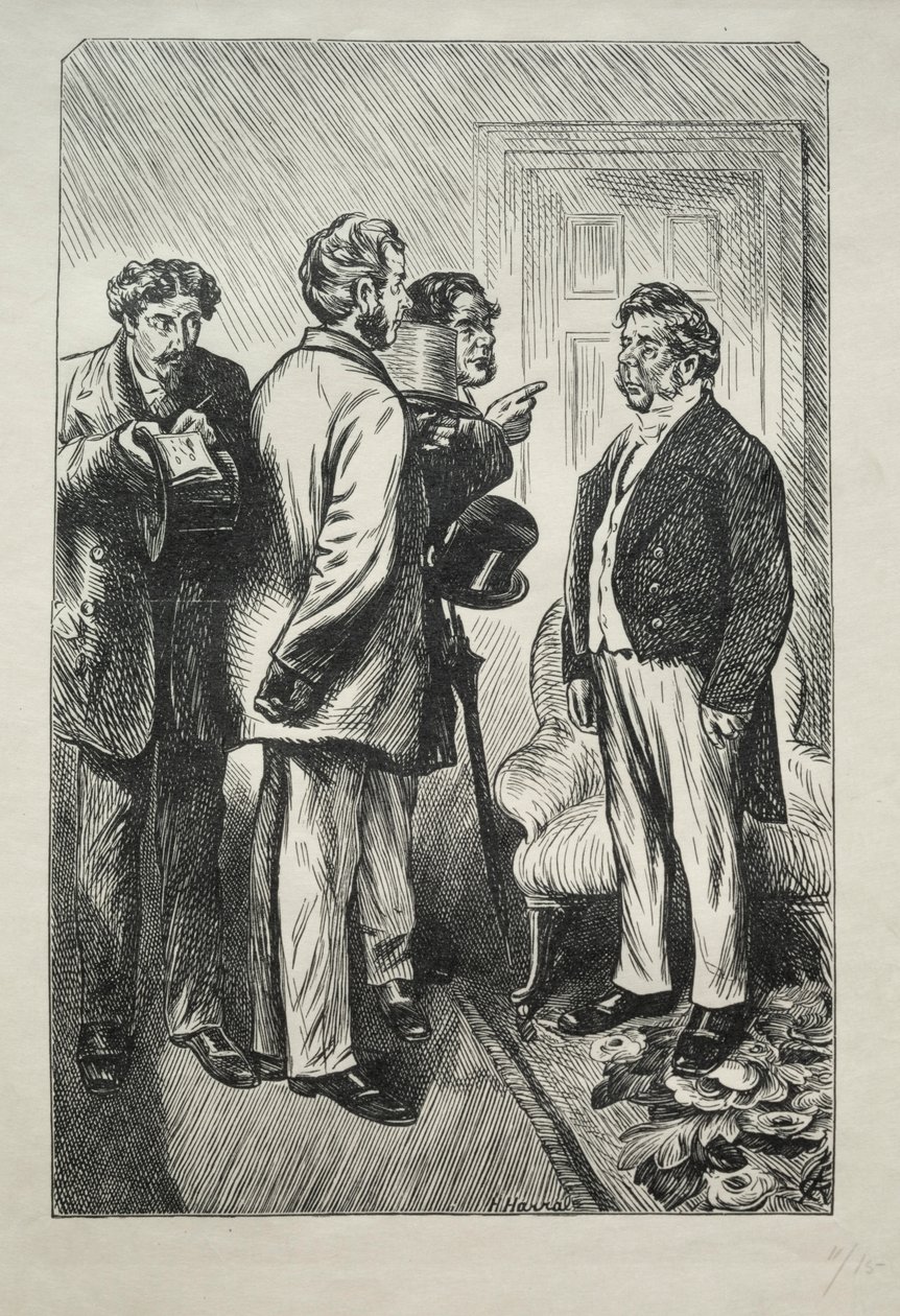 Vårt jul Turkiet, Mr. Bobsby Concerned, 1868. av Charles Samuel Keene