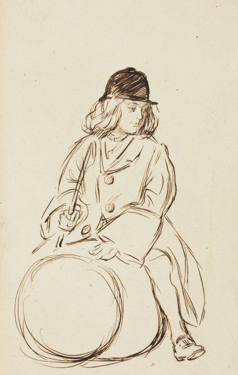 Porträtt av Little Corbauld av Charles Samuel Keene