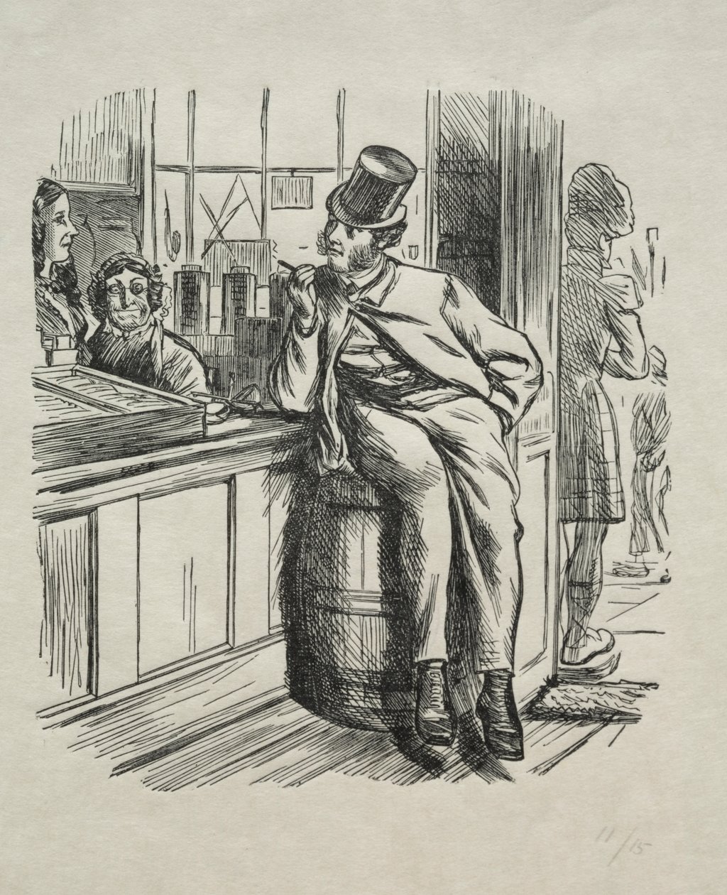 Vad kom av att döda en rik farbror en jul av Charles Samuel Keene