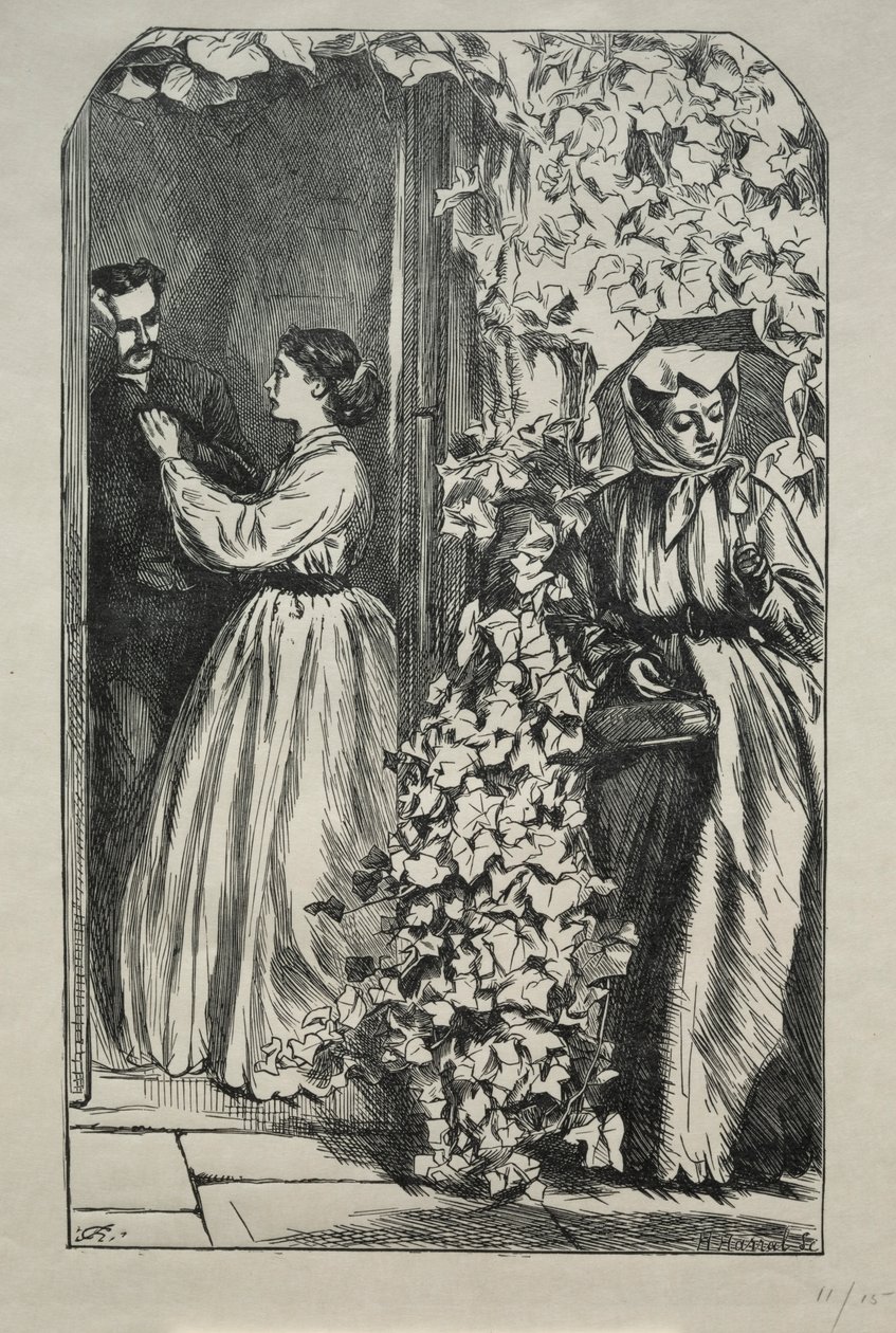 Vad kom av att döda en rik farbror en jultid, 1865. av Charles Samuel Keene