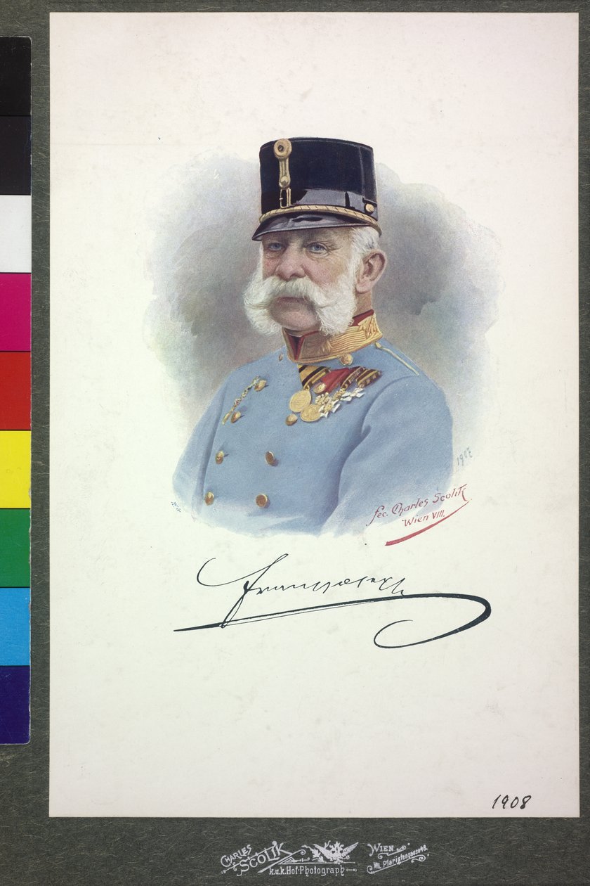Kejsare av Österrike Franz Joseph I av Charles Scolik