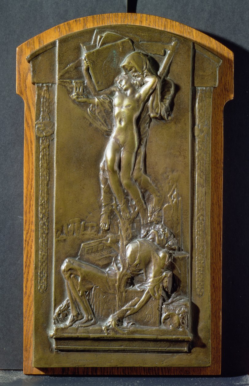 Death and the Maiden, ca 1911-12 (brons) av Charles Sergeant Jagger