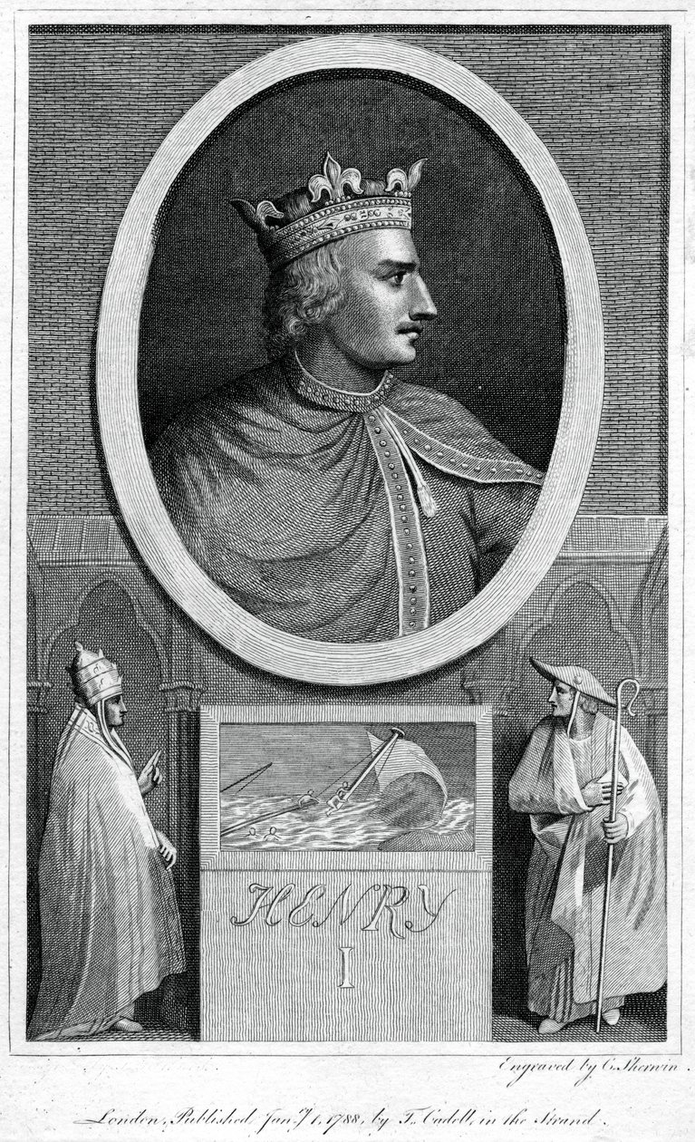 Henrik I, kung av England, 1788. av Charles Sherwin