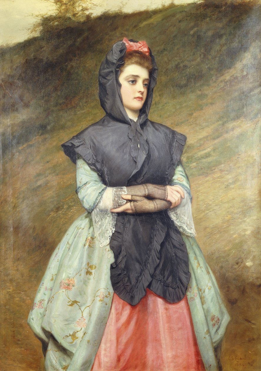 Kommer från kyrkan, 1884 av Charles Sillem Lidderdale