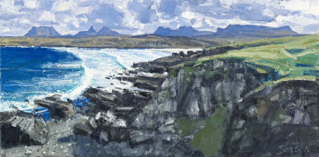 Achnahaird Bay, 2011 (olja på duk) av Charles Simpson