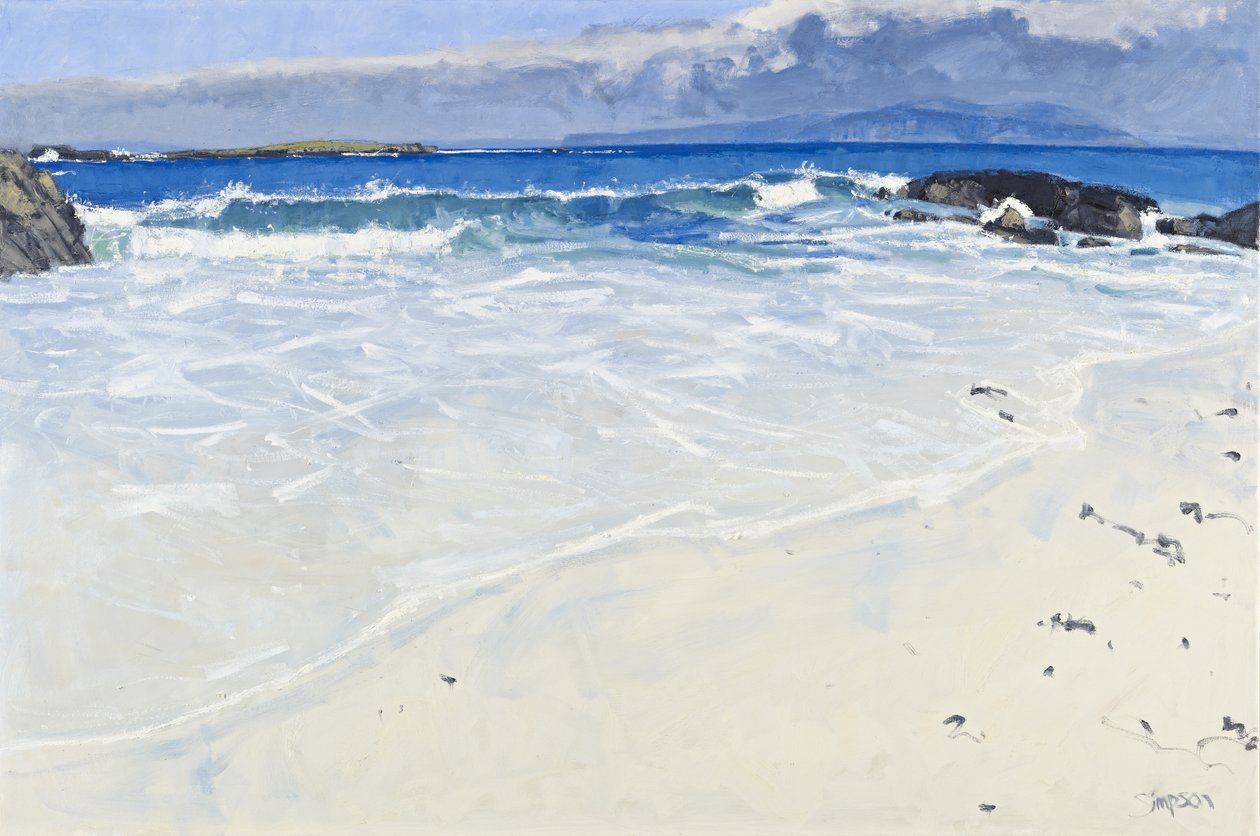 Efter stormen, Iona, 2010 (olja på duk) av Charles Simpson