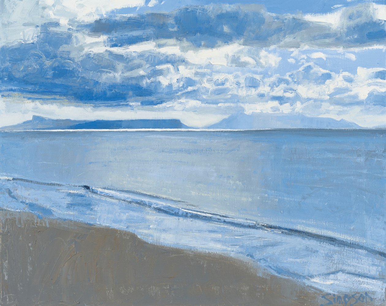 Changing Light, 2014 (olja på duk) av Charles Simpson