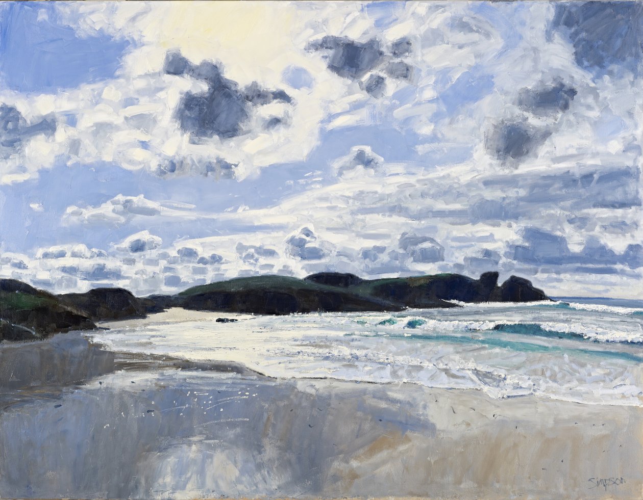 Clachtoll, 2010 (olja på duk) av Charles Simpson