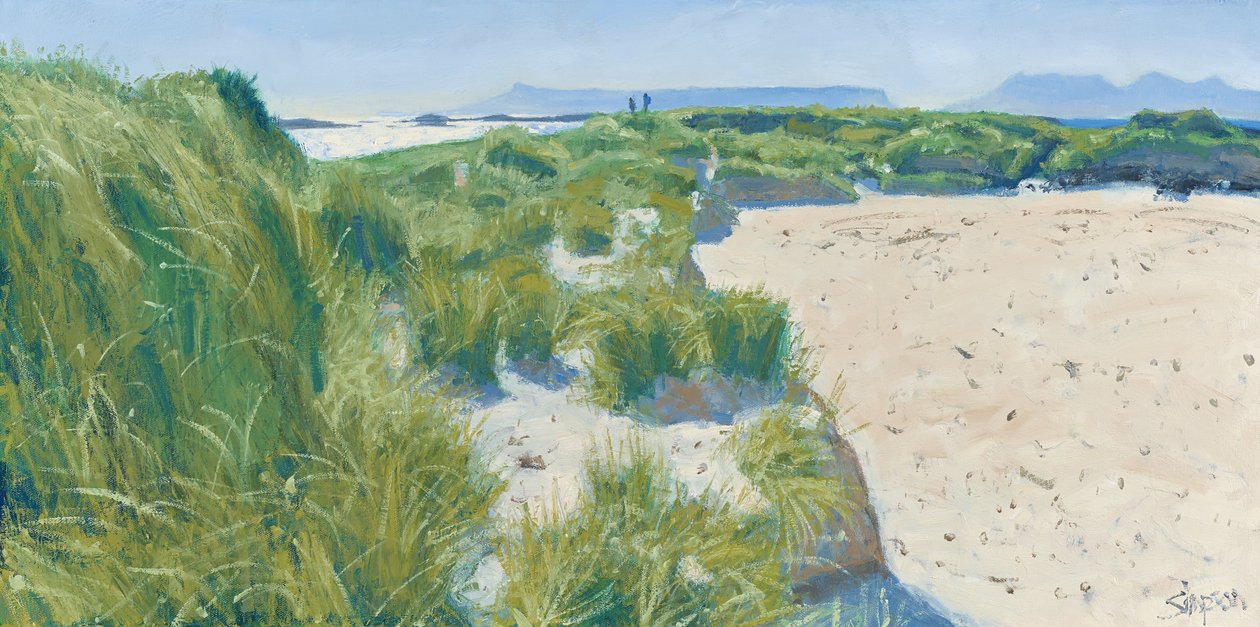 Figurer på sanddynerna, 2015 (olja på duk) av Charles Simpson