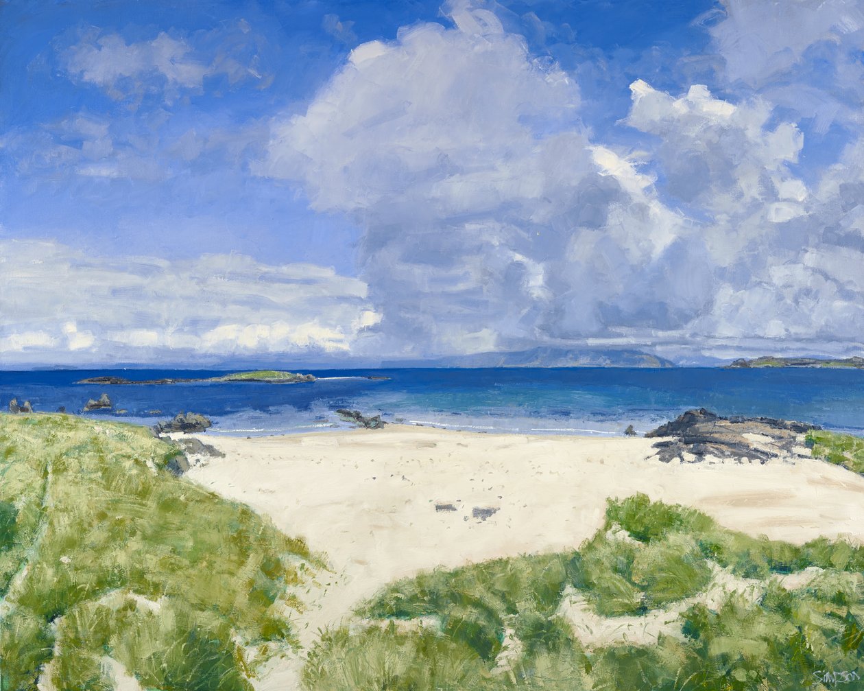 Iona North End, 2015 (olja på duk) av Charles Simpson