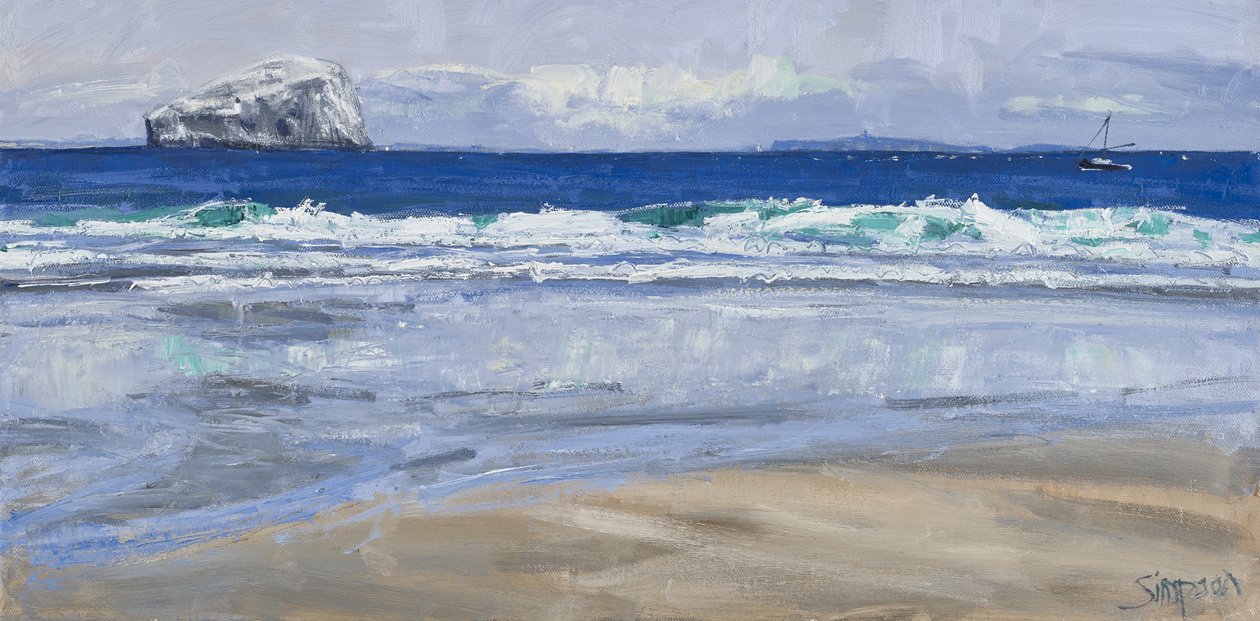 Islands of the East, 2013 (olja på duk) av Charles Simpson