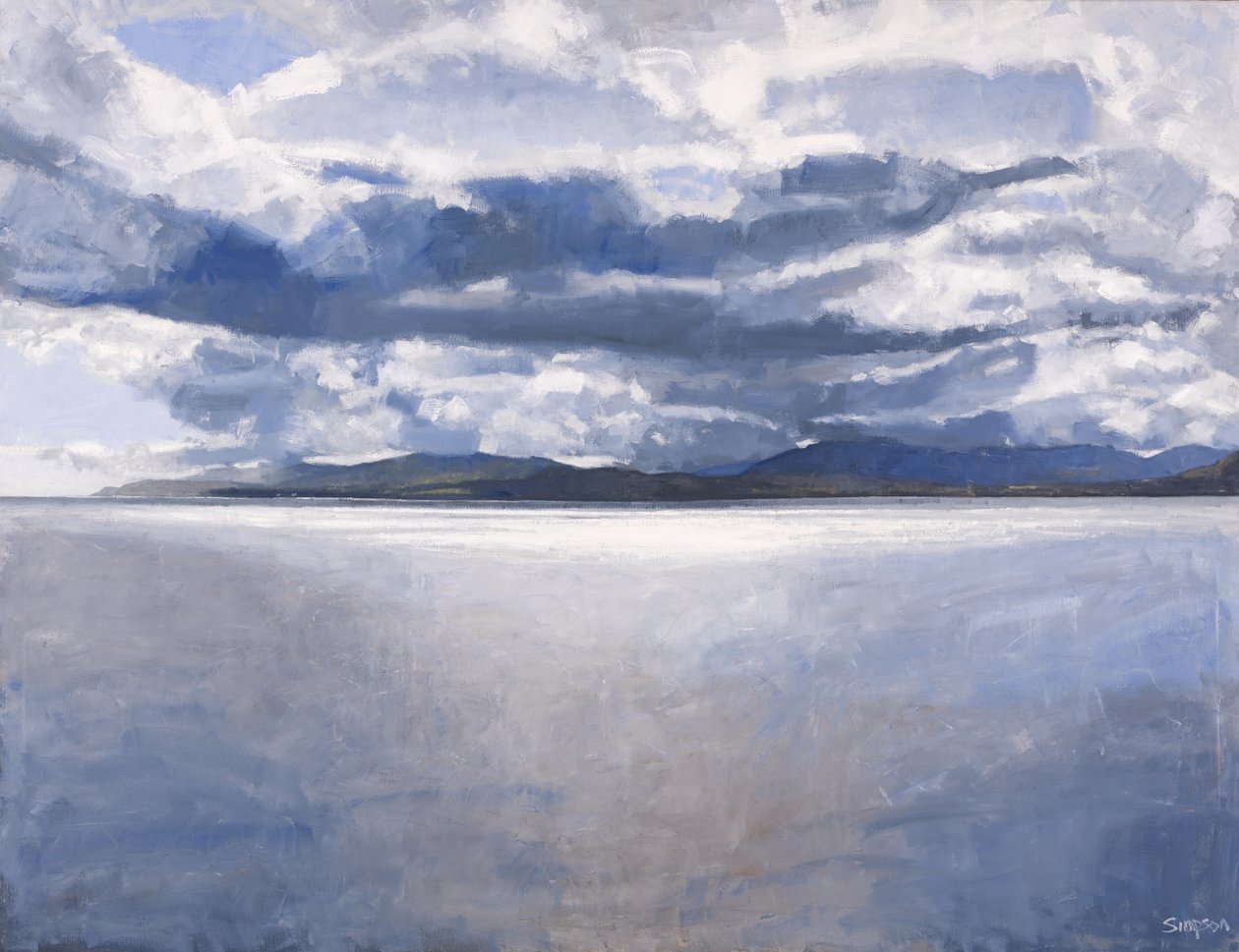 Isle of Mull, 2017 (olja på duk) av Charles Simpson