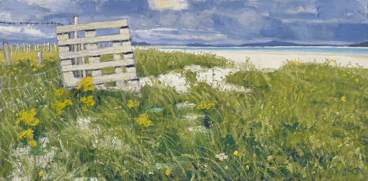 North Uist Grasses, 2013 (olja på duk) av Charles Simpson