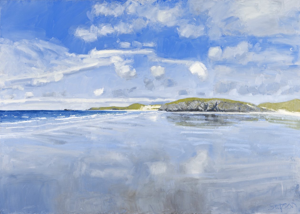 North West (Balnakeil), 2011 (olja på duk) av Charles Simpson