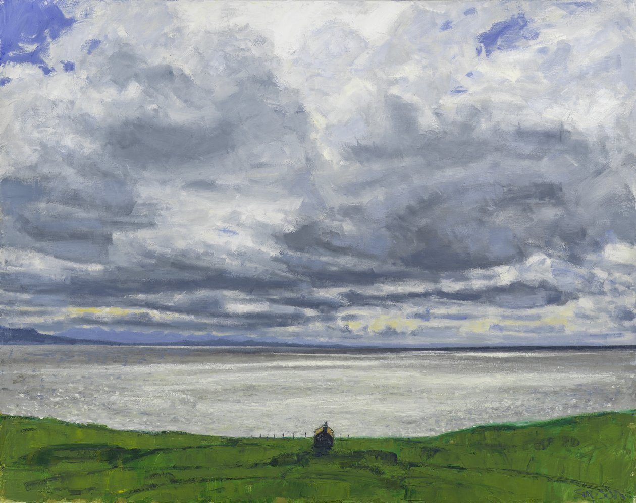 North West Coast, 2017 (olja på duk) av Charles Simpson