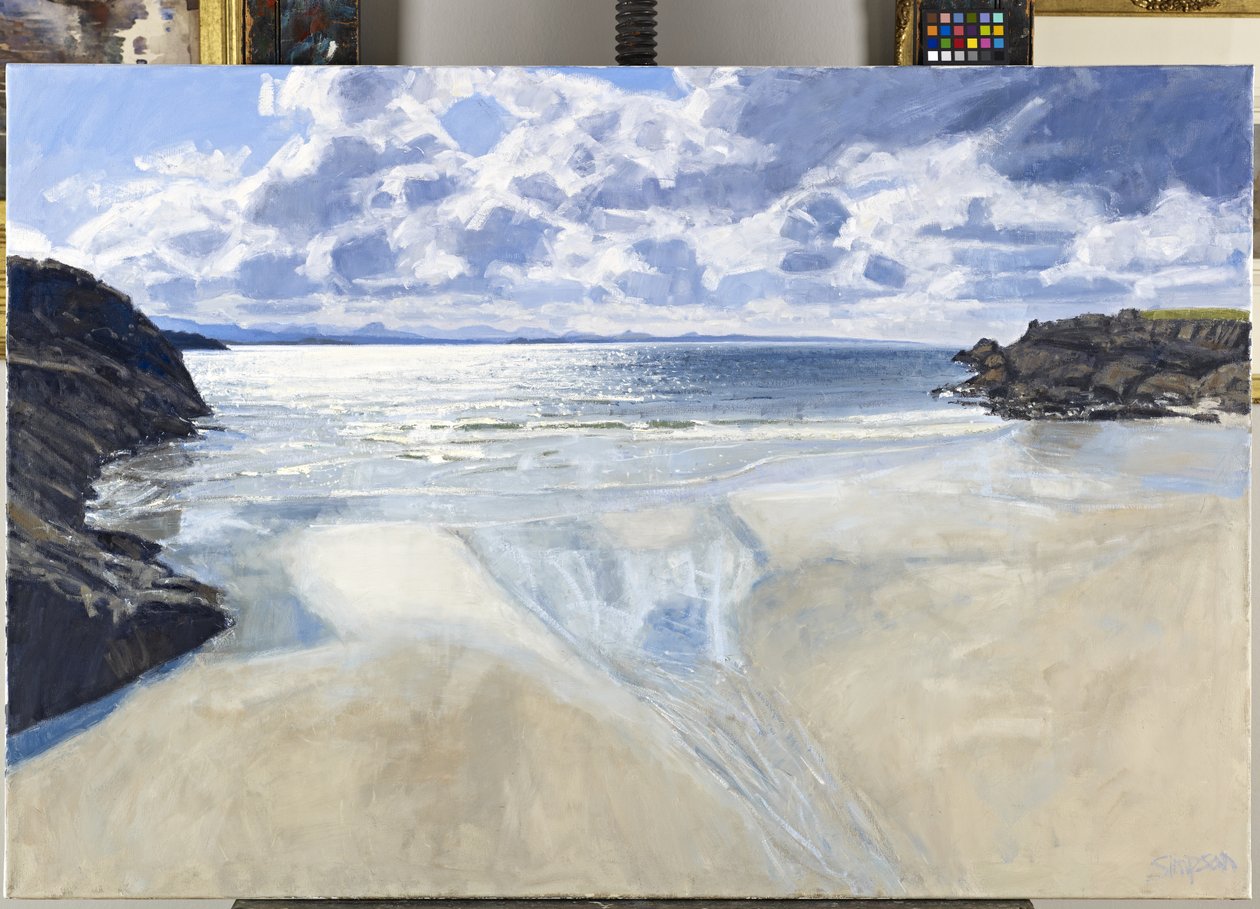 South, Achiltibuie Distant, 2011 (olja på duk) av Charles Simpson