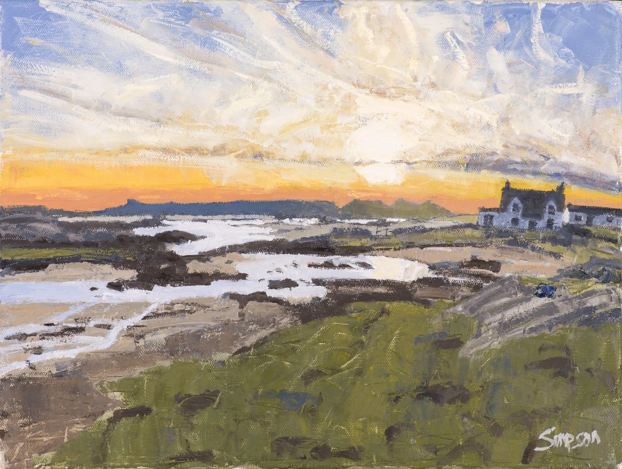 Stream to the Sea, 2016 (olja på duk) av Charles Simpson
