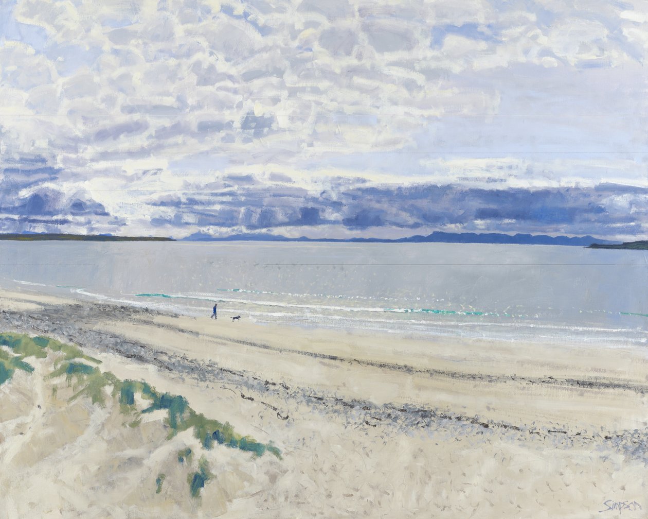 Walker  Dog, 2012 (olja på duk) av Charles Simpson