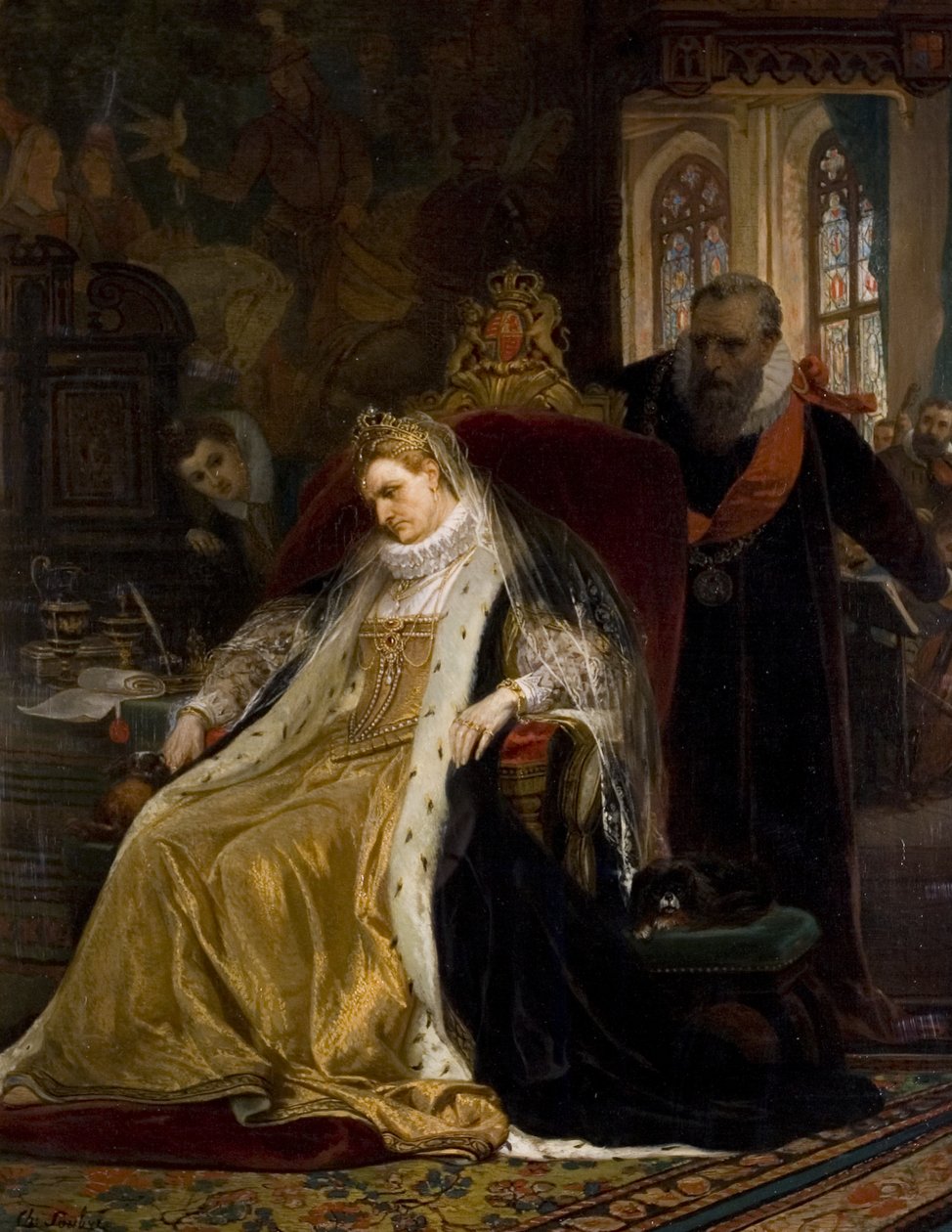 En orolig Elizabeth, sent 1800-tal av Charles Soubre