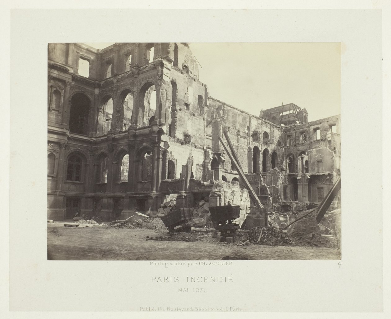 Paris Fire (hedersdomstolen i stadshuset) av Charles Soulier