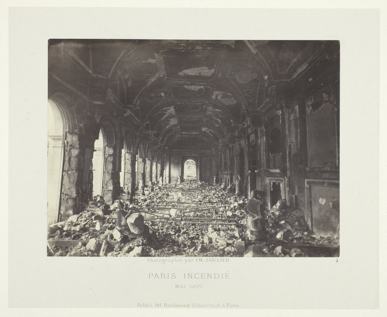 Paris Fire (Staatsrådets stora sal) av Charles Soulier