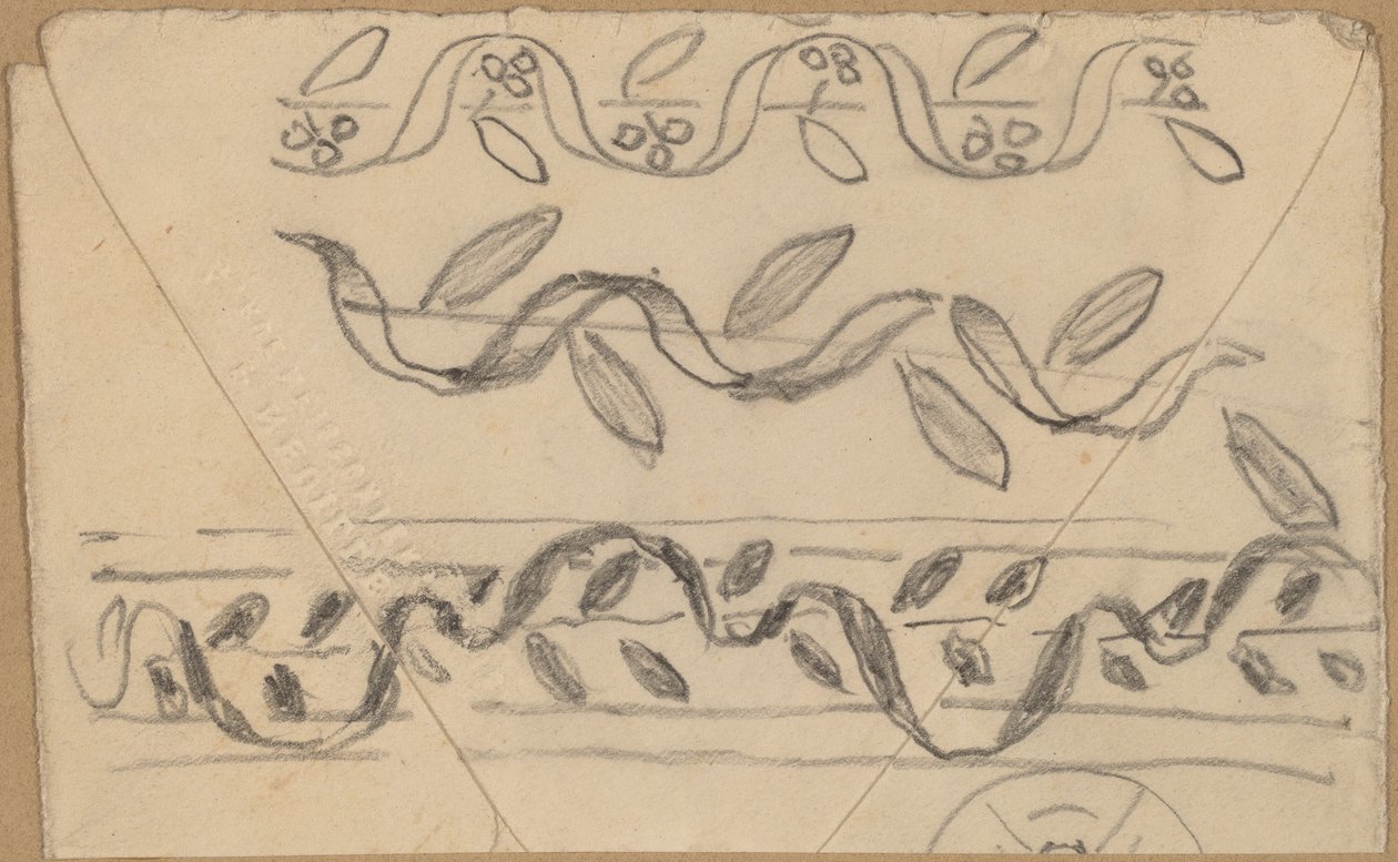 Studier för Border Designs av Charles Sprague Pearce