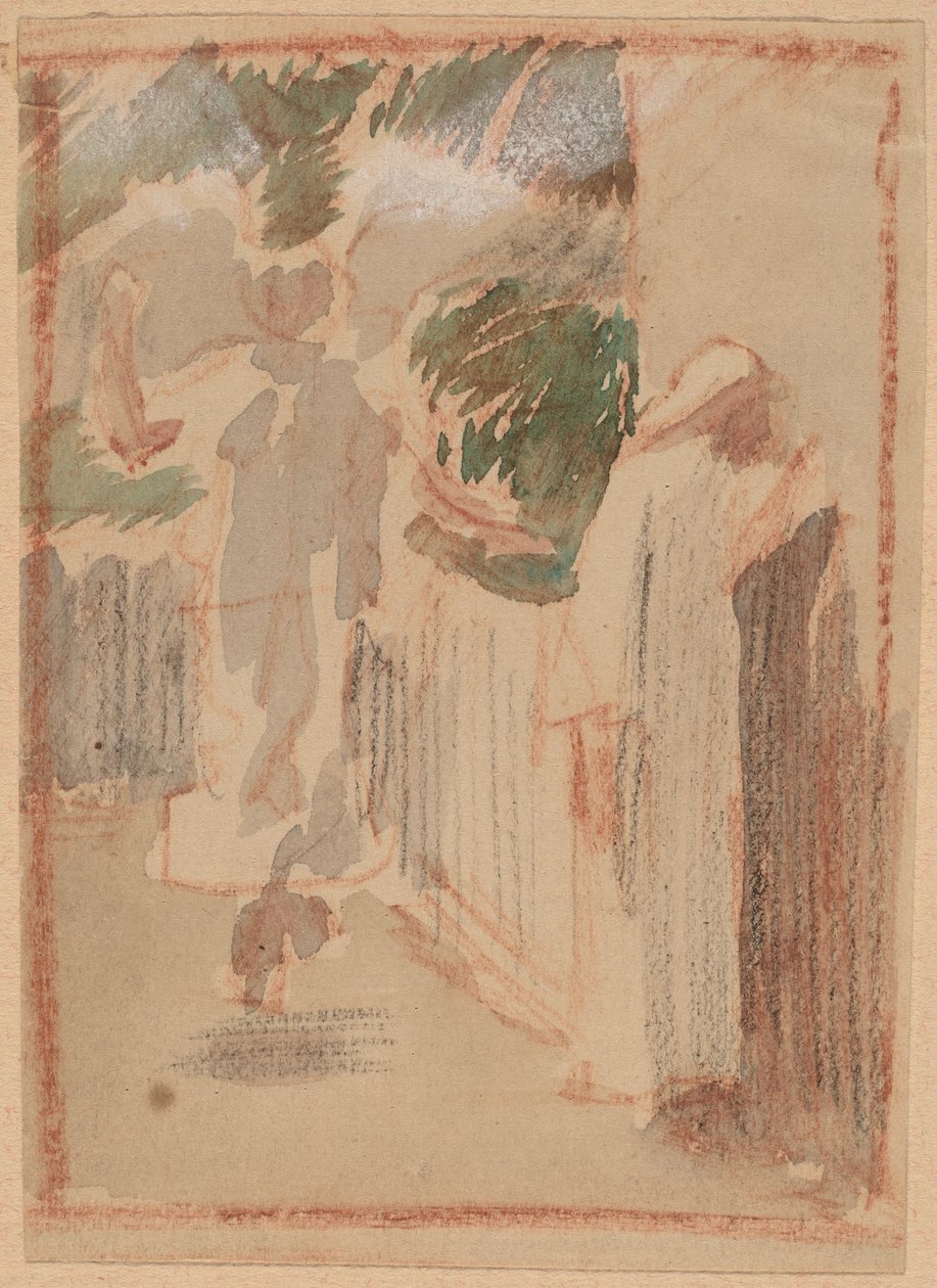 Studera för en panel av Charles Sprague Pearce