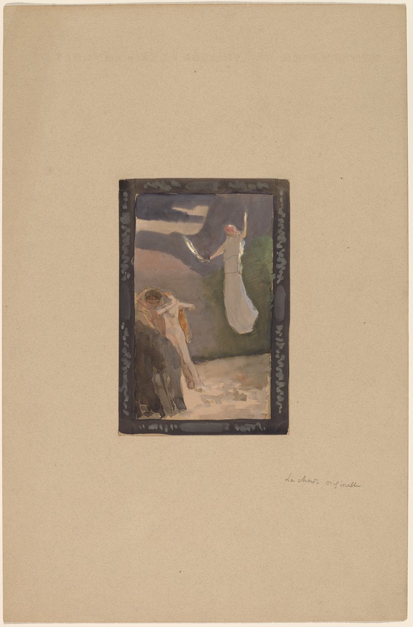 Studera för en panel av Charles Sprague Pearce