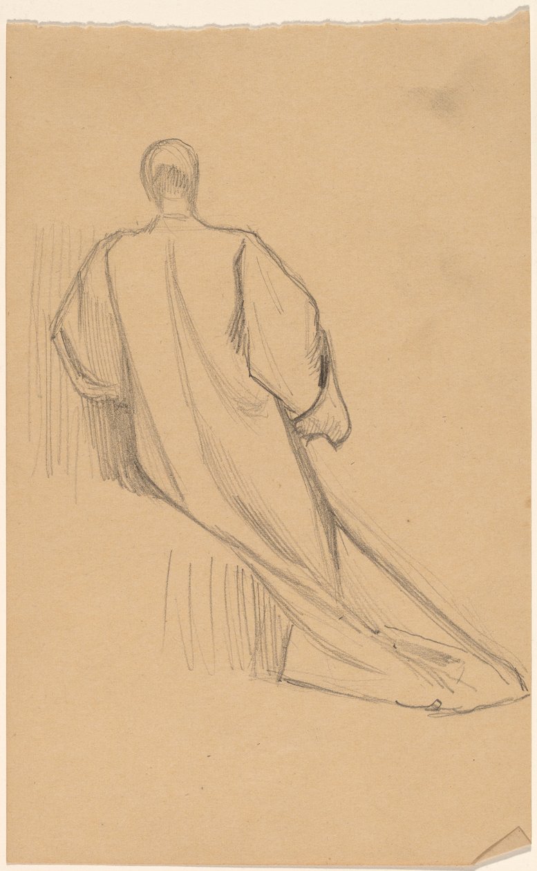 Studie av en figur bakifrån av Charles Sprague Pearce