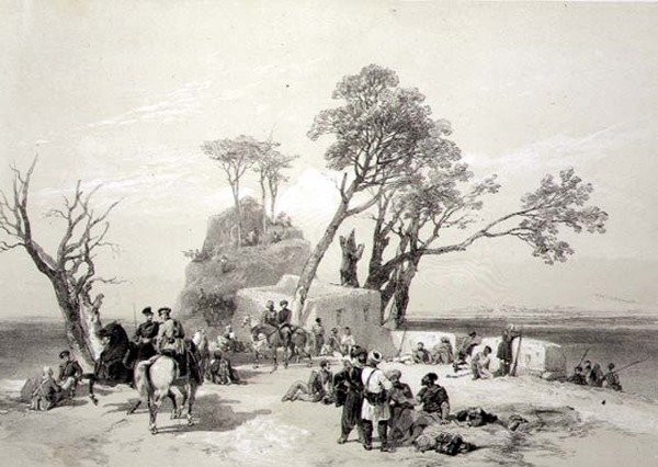 Panjab: Rhodawalas utpost ockuperad av brittiska Piquets den 10 februari 1845, skylt 8 från 