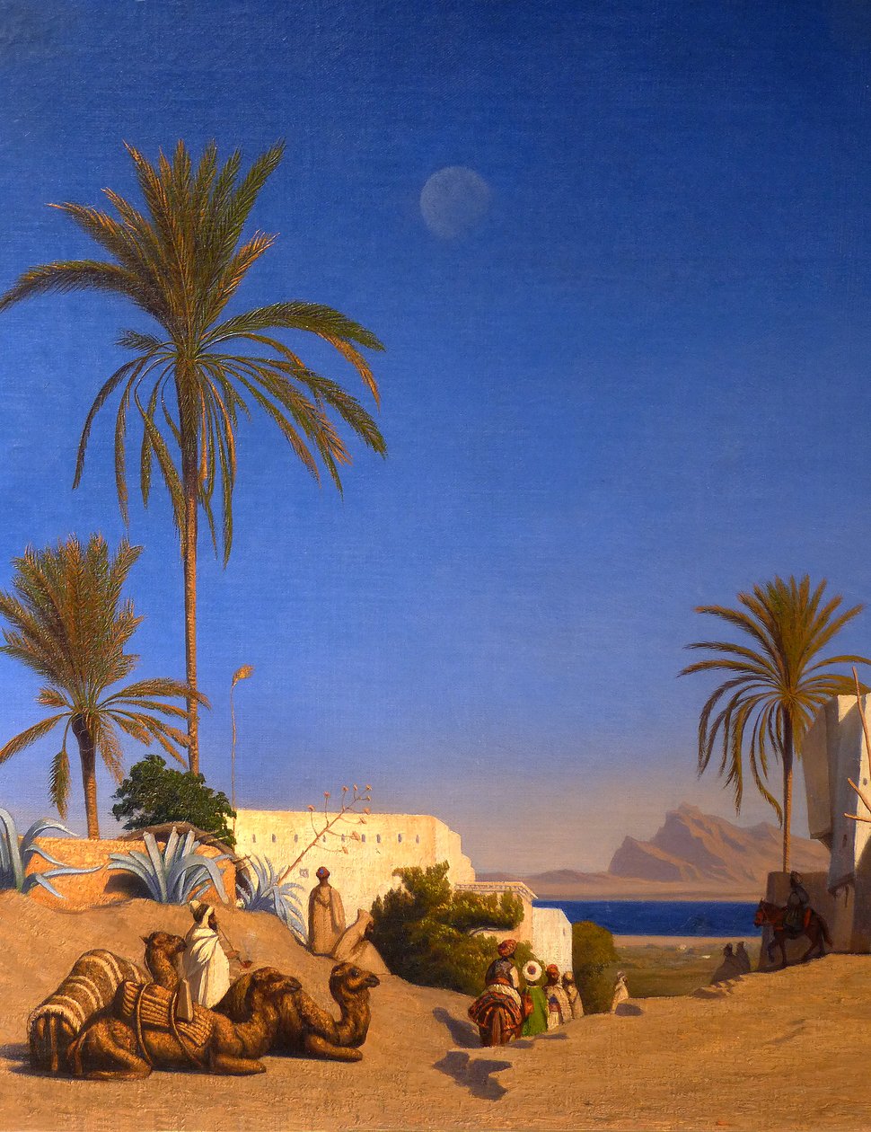 Algeriskt landskap (detalj) av Charles Theodore (1814 88) Frere
