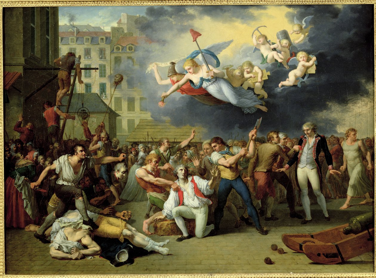 Massaker av markis de Pellepont, 14 juli 1789 av Charles Thevenin