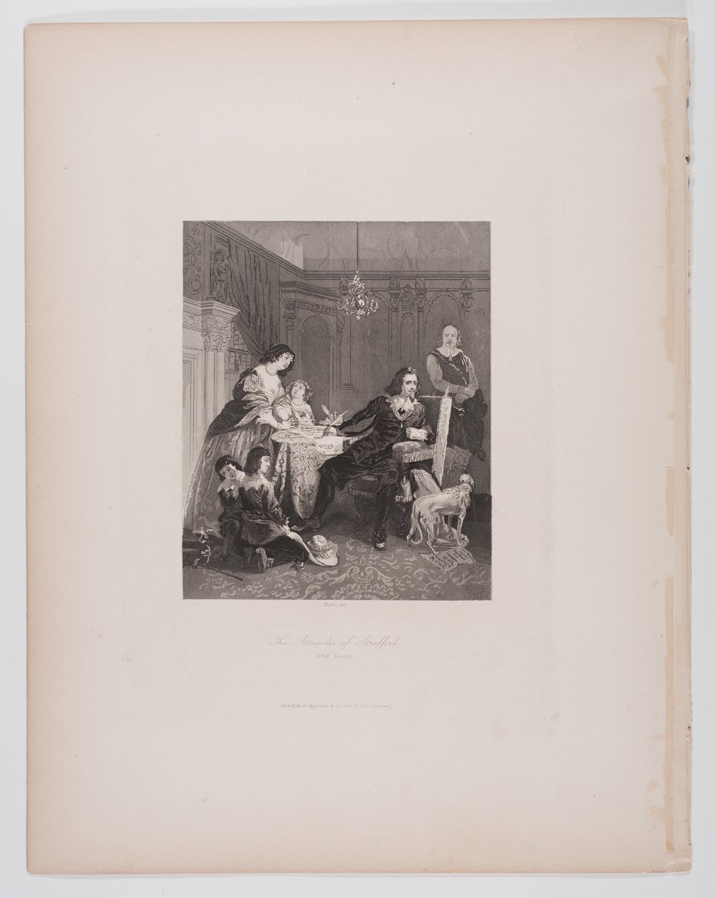 The Attainder of Strafford, efter Leutze av Charles Thomas Burt