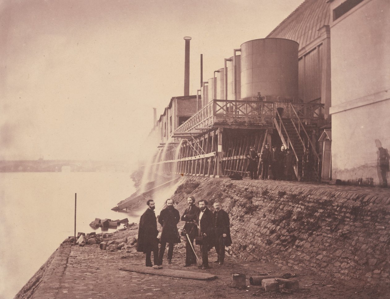 Vattentankar utanför bilagan, Paris Exposition Universelle av Charles Thurston Thompson