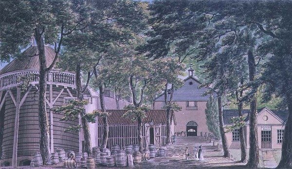 Herrarna Beaufoy, vinägerdestilleriet, tidigare Cupor Gardens av Charles Tomkins