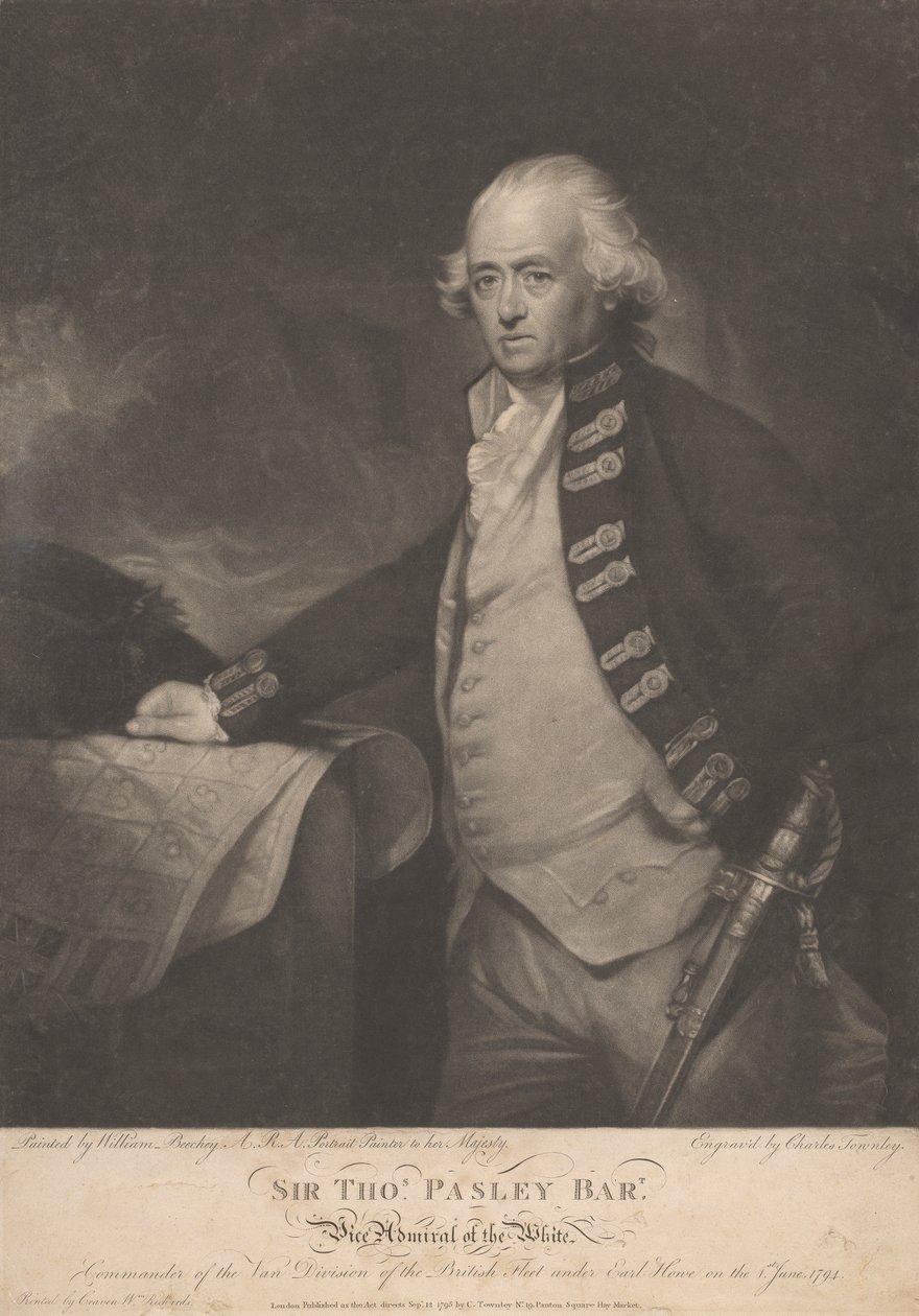 Sir Thomas Pasley av Charles Townley