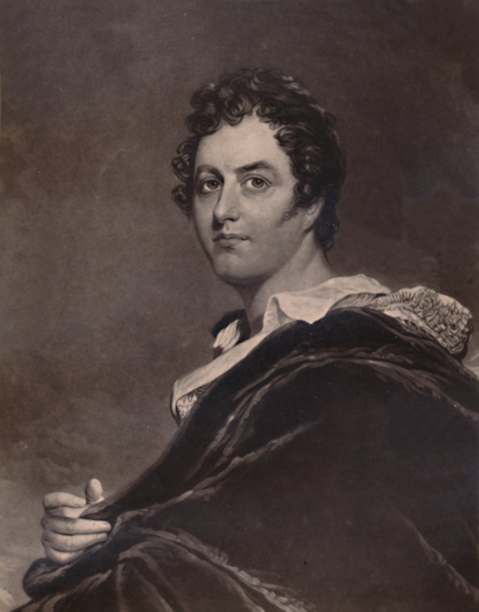 George Noel Gordon Byron, Lord Byron, engelsk poet, 1894 av Charles Turner